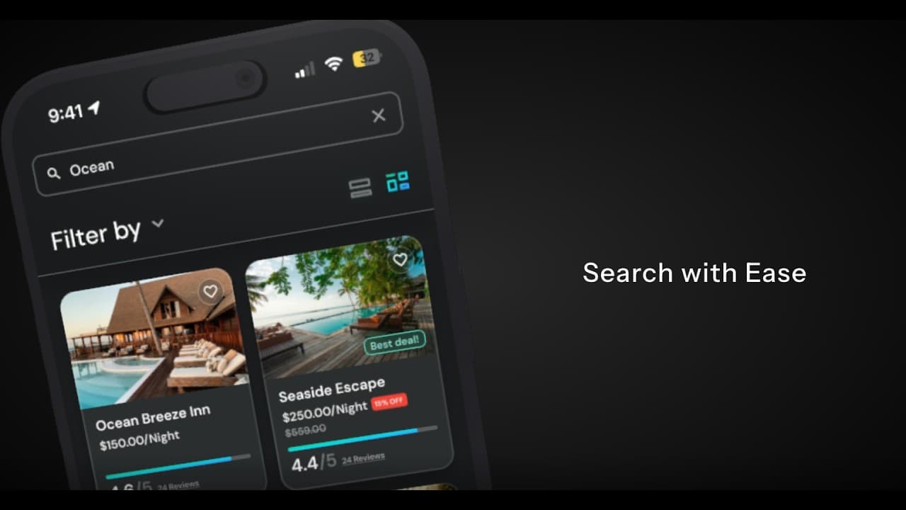 iOS Mobile App product video example